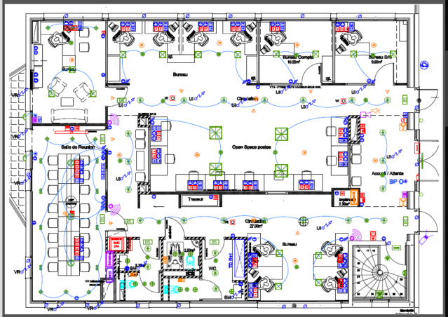 Plan d’implantation CFO/CFA — Plateau de bureaux professionnel Plan d’implantation CFO/CFA — Plateau de bureaux professionnel